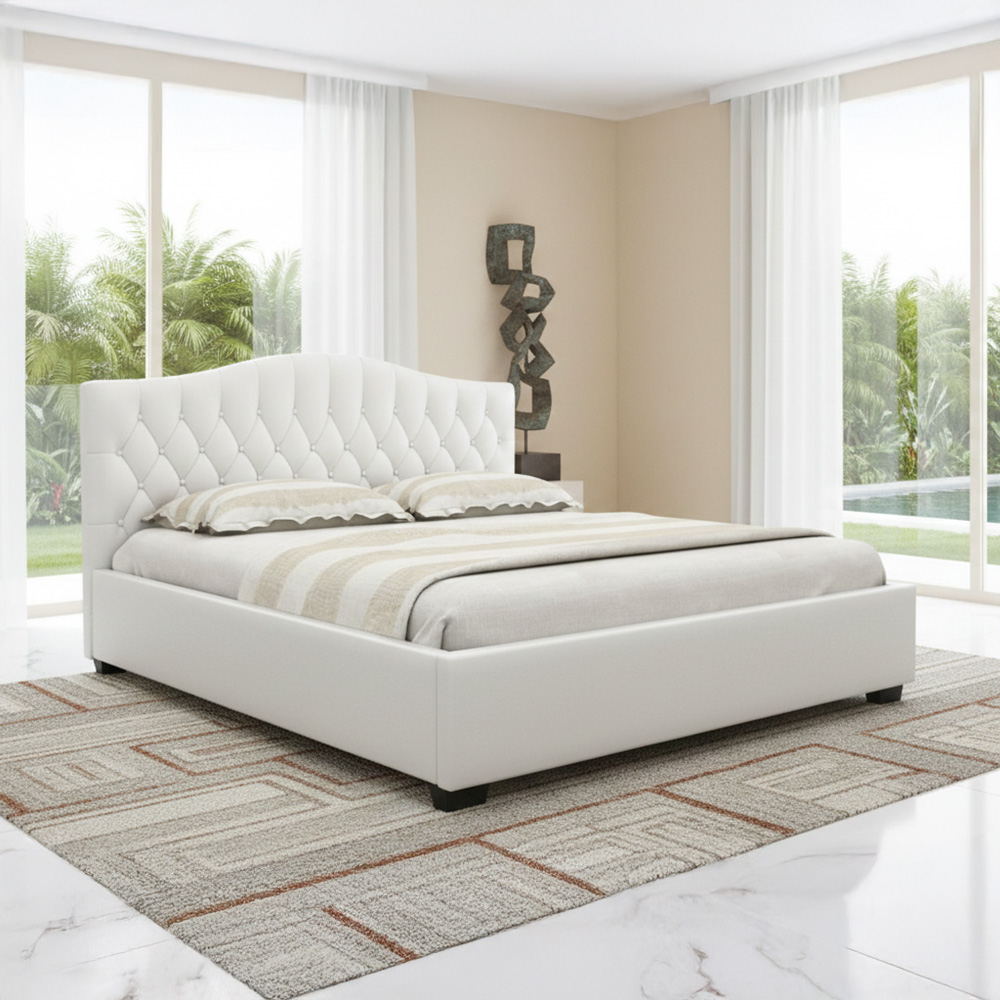 Winser King size Bed-White